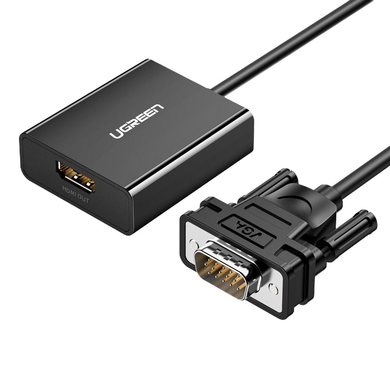 绿联 VGA转HDMI线转换器带音频