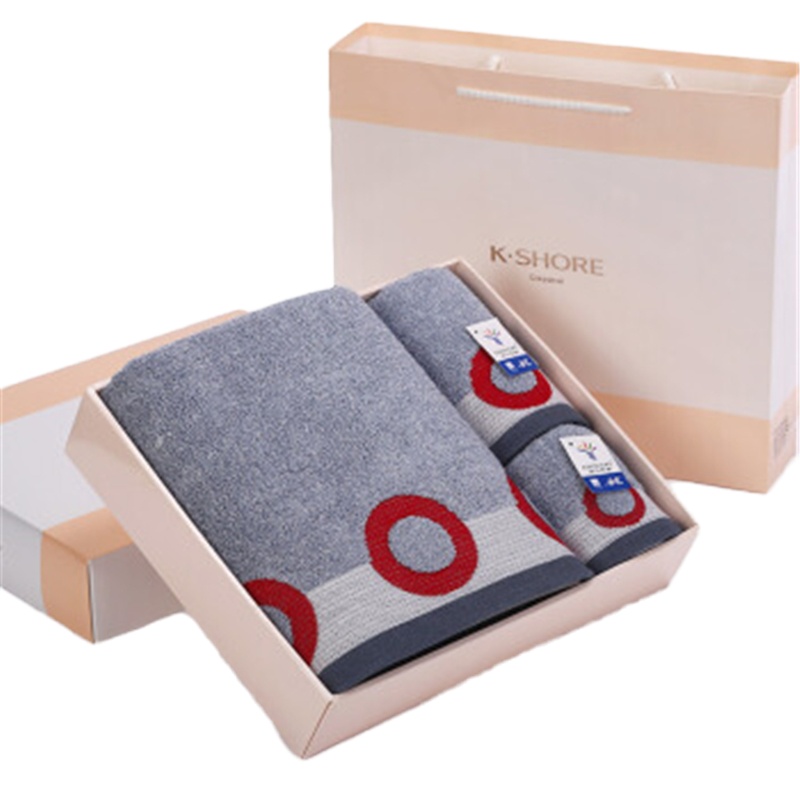 金号(KING SHORE) 柔软吸水加厚毛巾方巾浴巾三件套 灰色 计价单位:套