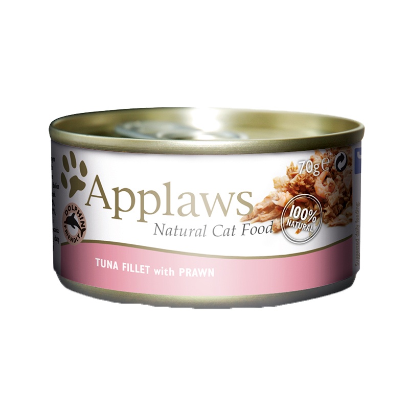爱普士Applaws 吞拿鱼慕斯猫罐头 70g大块鱼肉宠物罐头猫湿粮宠物零食