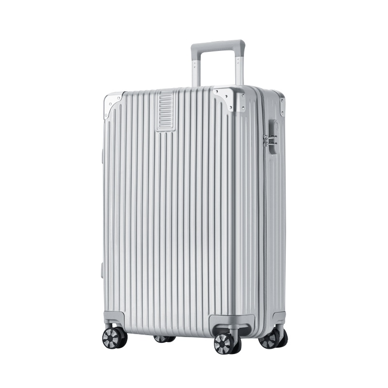 淘尔杰/TAOERJ旅行箱拉杆箱网红ins女男学生密码拉杆万向轮小型旅行登机皮箱子[24寸/圆角玫瑰金/拉链款]