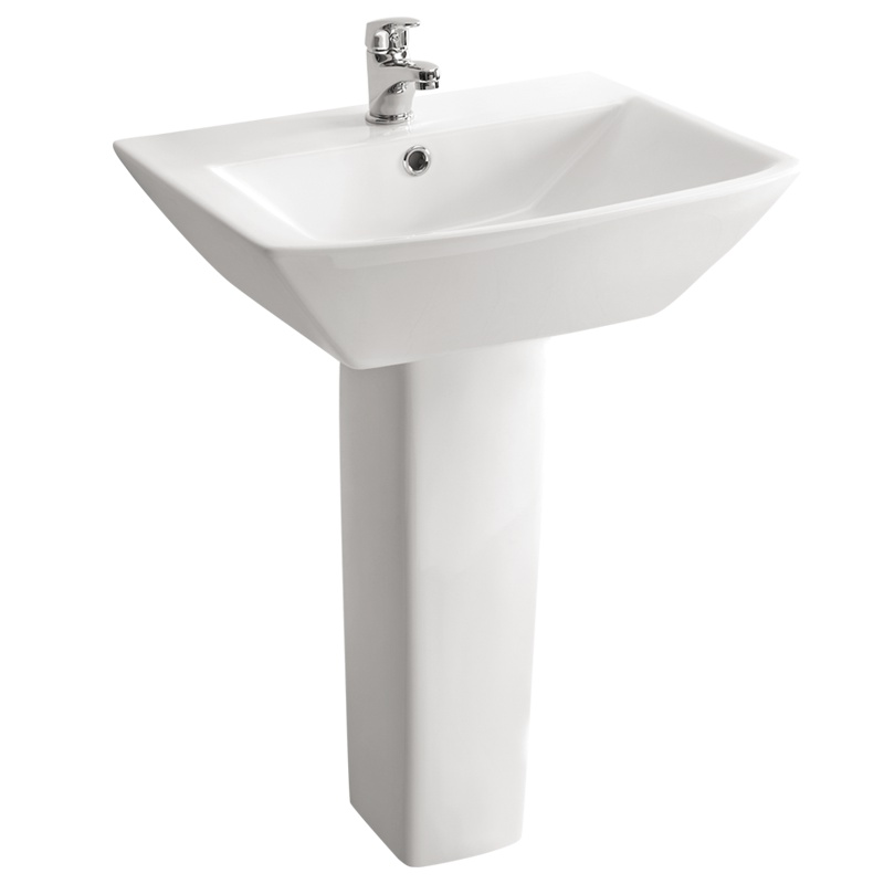 科勒旗下品牌KARAT卡丽卫浴卫生间立柱盆加厚陶瓷面盆台上洗脸盆阳台洗手盆98856T-WK