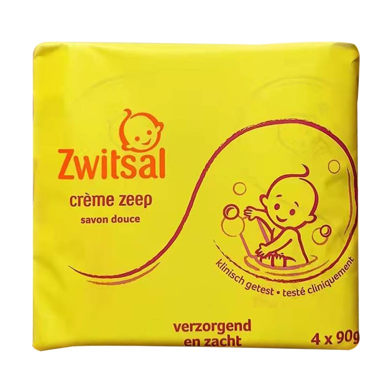 [全球购]Zwitsal荷兰露莎 天然肥皂 4*90g