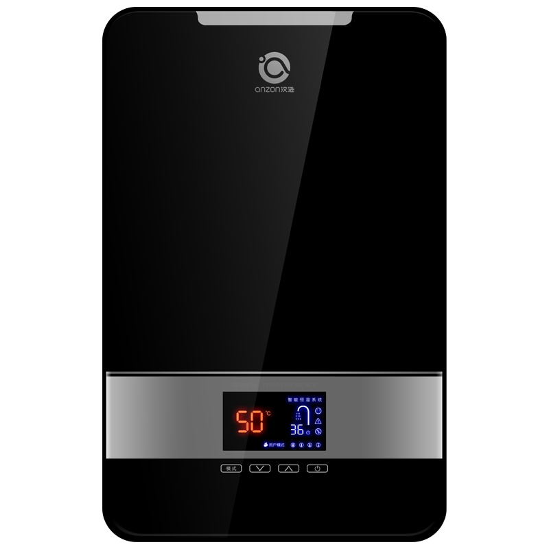 汉逊X2(HANXUN)即热式电热水器7.5KW智能恒温触控洗澡淋浴小型快速热直热 超薄家用磁化任意安装免储水 黑色