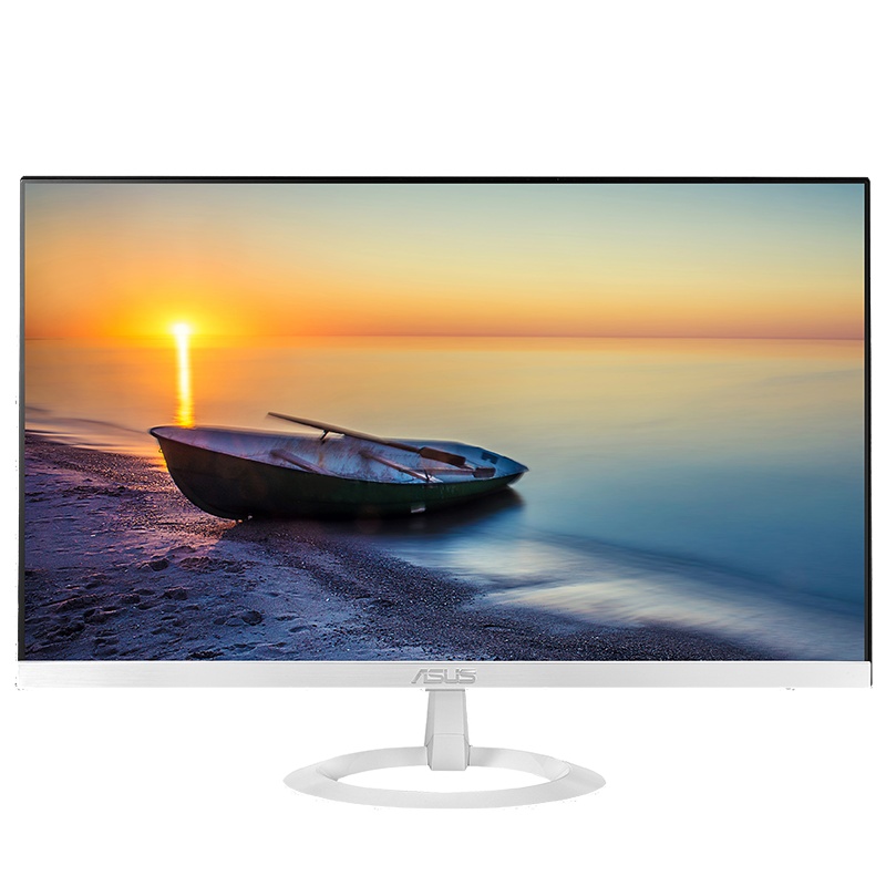 华硕 ASUS VZ249HE-W 白色 23.8英寸IPS显示屏 锐翼轻薄 全高清液晶 TUV认证爱眼显示器 (HDMI/VGA)