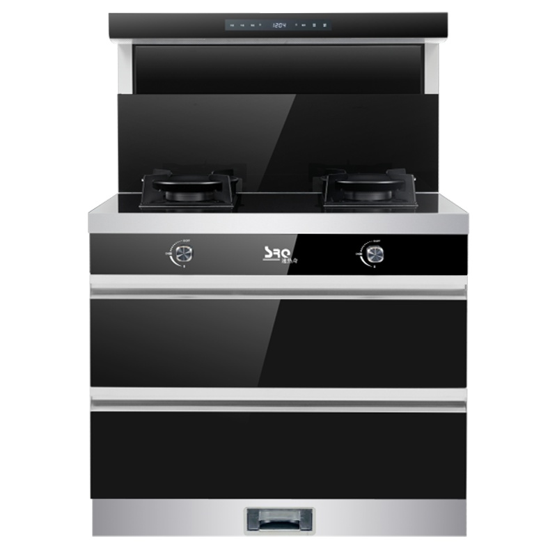 速热奇SRQ-S6集成灶家用环保灶一体抽油烟机消毒柜烟灶套装双灶 天然气