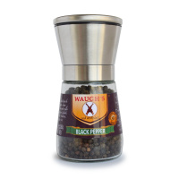 黑胡椒粒研磨器80g瓶装WAUGH'S优质越南黑胡椒手拧现磨