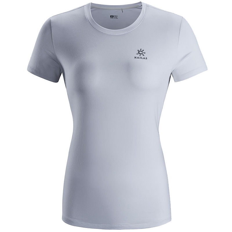 凯乐石Kailas 速干衣服女士夏修身型 户外服t恤运动户外休闲衣 coolmax短袖文化功能速干T恤 KG720526