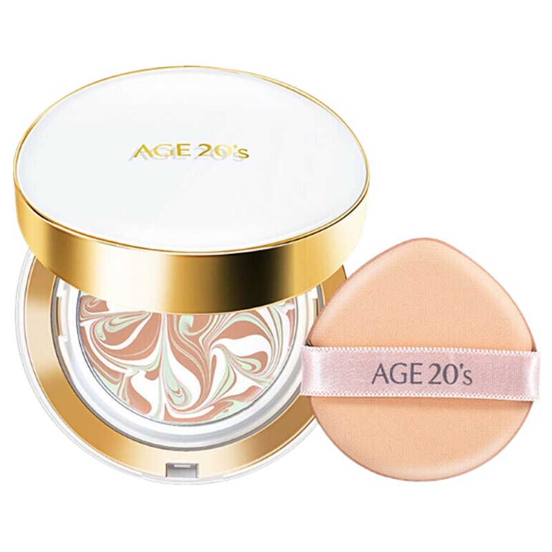 AGE20'S韩国爱敬气垫BB霜粉底霜 粉底/遮瑕滋养保湿持久水润提亮肤色隐形毛孔持久不脱妆12.5g*2 白盒21#