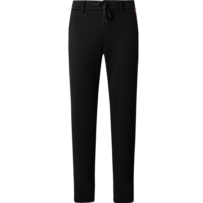 才子男装冬季休闲裤休闲字母刺绣提花加绒加厚束脚长裤子_1