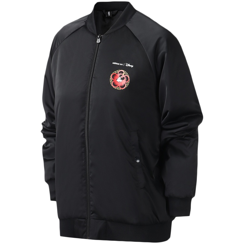 adidas阿迪达斯NEO女服运动服新年款迪士尼米奇棉服GE7766