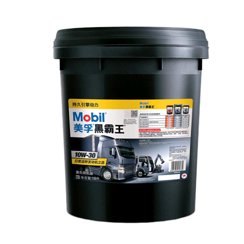 美孚 (Mobil) CH-4级10W-30 黑霸王柴机油 18L