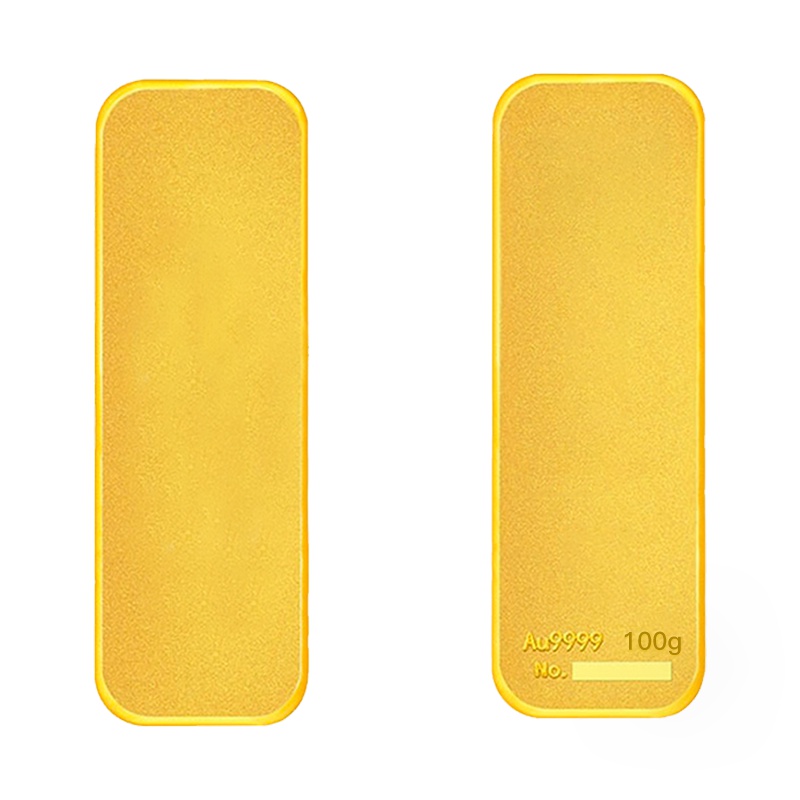 水贝珠宝(SHUIBEI JEWELRY) 黄金100g投资收藏金条 花开富贵 Au.9999足金金砖薄片 100克