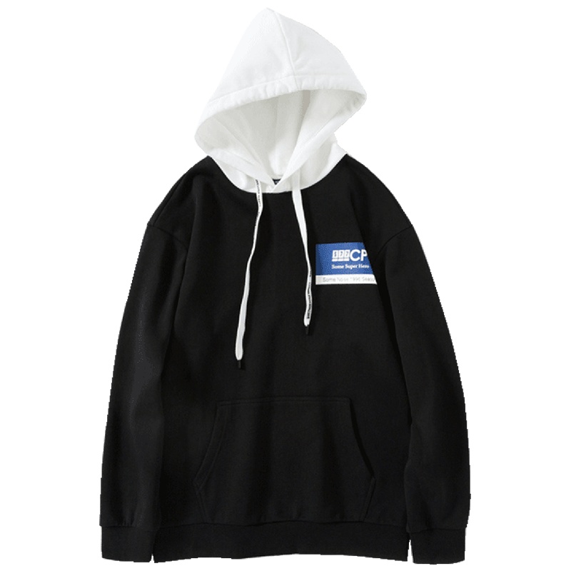 【满198减100预估价：45】森马男卫衣连帽男生上衣2020春季男装潮流字母帽衫白色情侣装