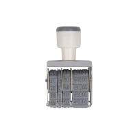 得力(deli)7527日期印 可调日期章 编号日期价格转轮印 生产批号打印机 生产日期打码机 喷码机