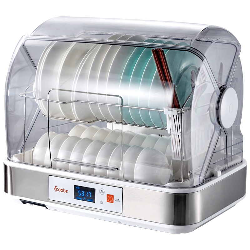 卡贝沥水消毒碗柜碗筷收纳盒碗架厨房置物架装碗碟收纳箱家用带盖