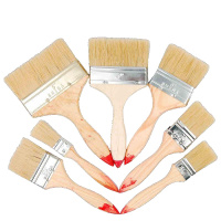 精品猪毛刷 长毛油漆刷子 木柄猪毛刷子文玩硬毛扫灰刷油刷鬃毛刷