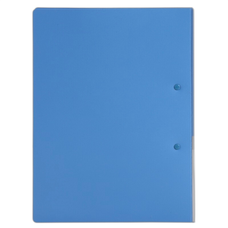 齐心AB600A单强力夹 A4文件夹 蓝色 (单位:个)