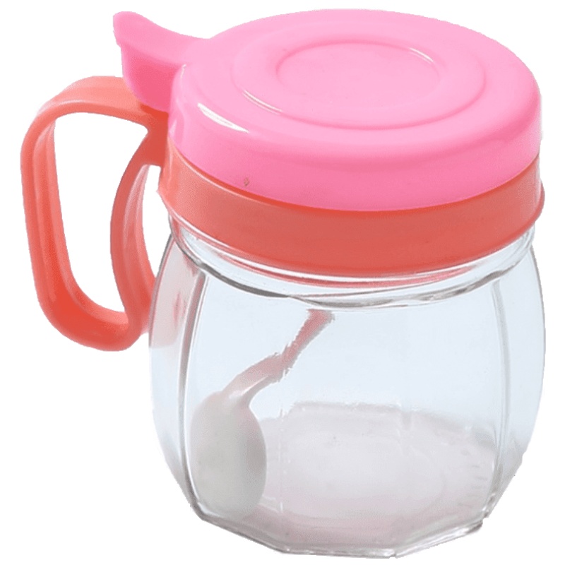 家柏饰(CORATED)厨房玻璃调味罐辣椒瓶鸡精罐收纳盒家用调料瓶佐料盒盐罐调料套装