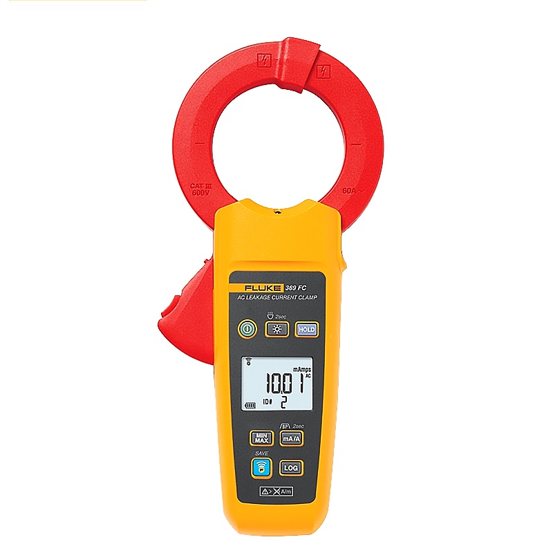 福禄克（FLUKE）F369 FC/CN 真有效值漏电流钳形表交流漏电流钳形万用表专为电力行业中较大的接地线排设计