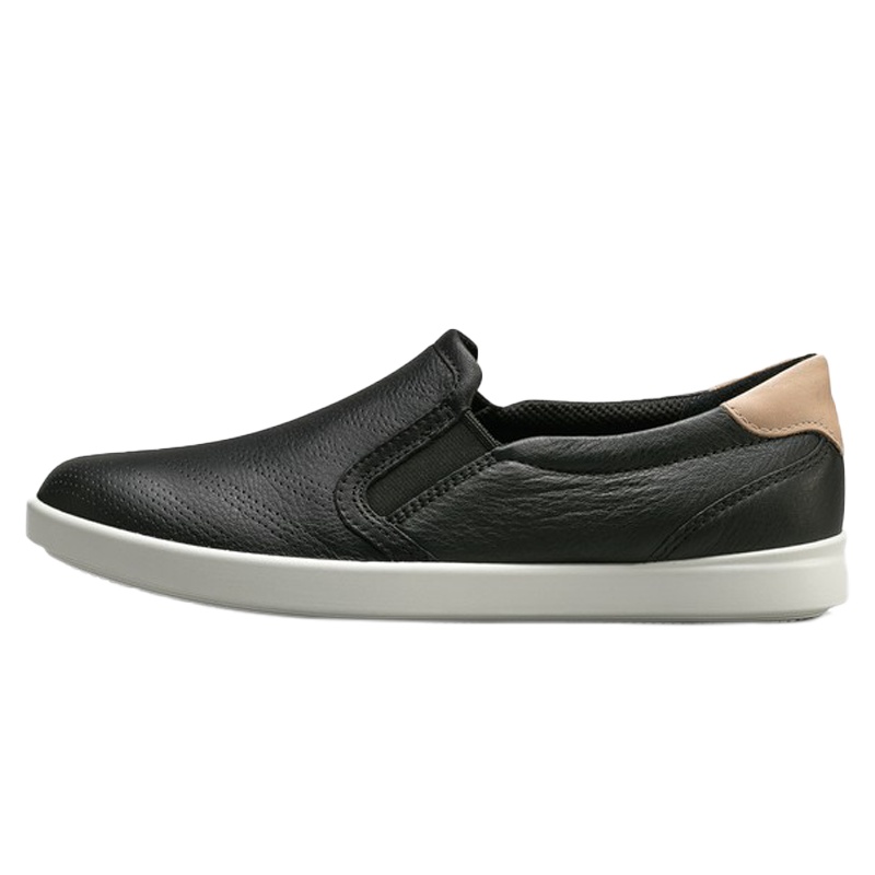 爱步(ECCO) 惬意系列 透气休闲头层牛皮懒人鞋平底鞋女鞋 205043