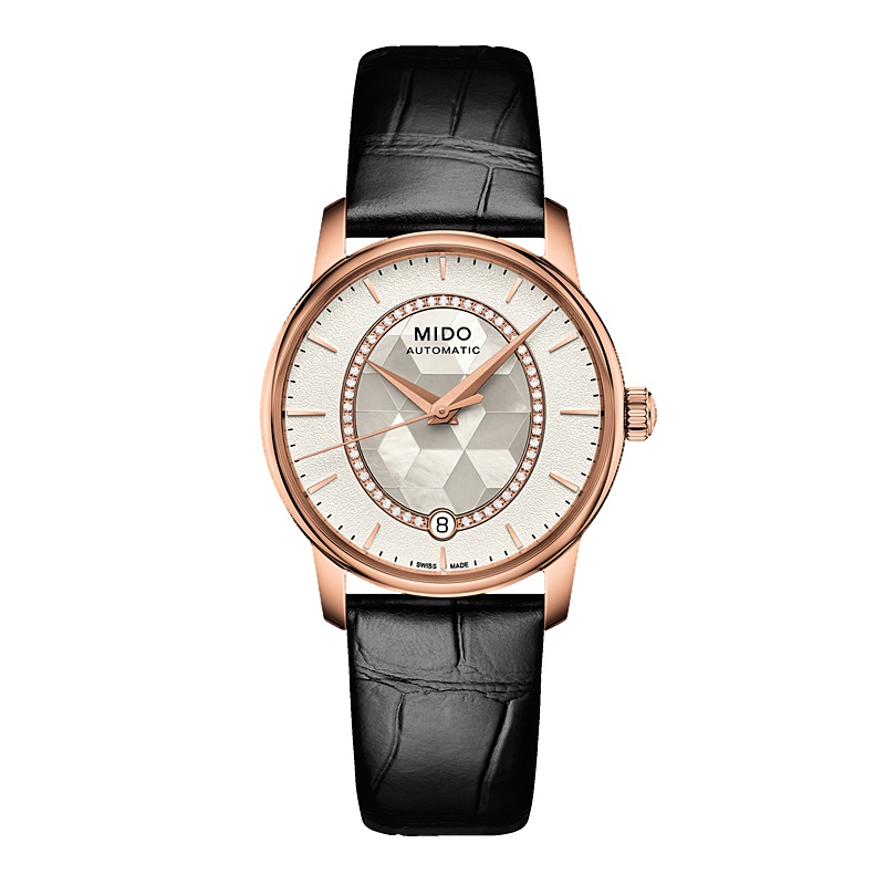 美度(MIDO)手表 瑞士原装进口贝伦赛丽Ⅱ系列自动机械镶钻女表 M007.207.36.116.00