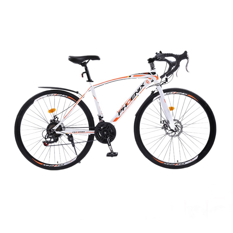 上海凤凰PHOENIX正品弯把700c/27寸公路自行车24速学生单车27速成人越野自行车30速男女变速车碟刹细胎酷飞