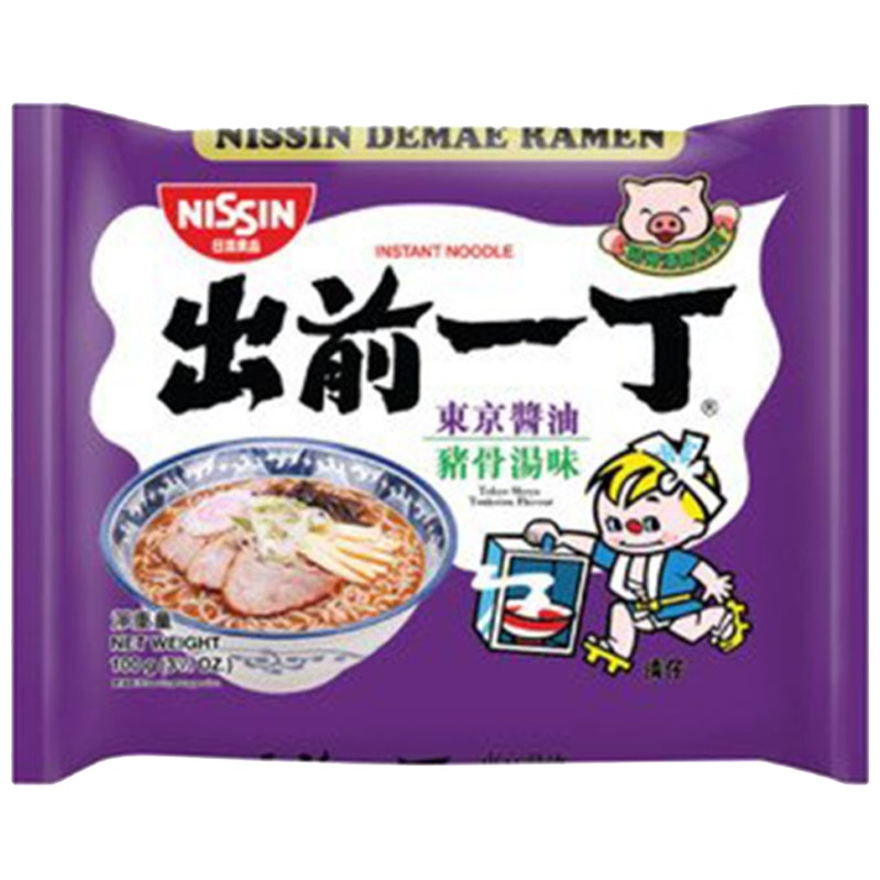 出前一丁东京酱油猪骨汤味即食面100g 方便面 泡面 方便速食 拉面
