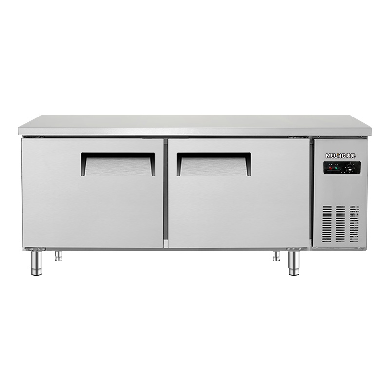 美菱(MELING)1.8米商用厨房工作台冷柜 不锈钢操作台 卧式全冷冻款工作台