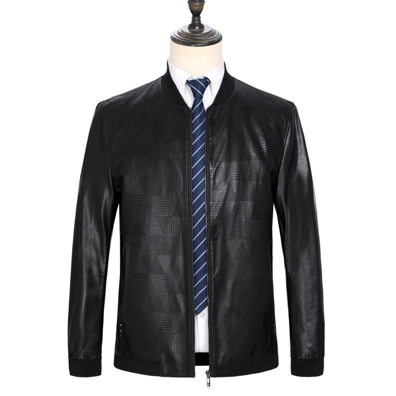 恒源祥男士皮衣 秋冬款男士PU皮衣时尚休闲外套男装