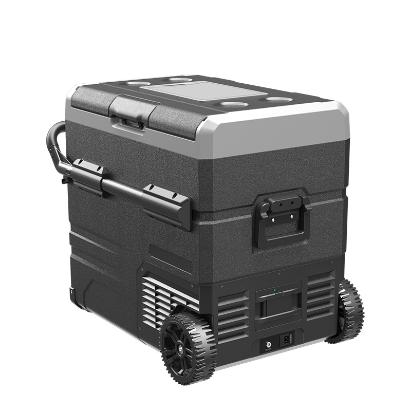 冰虎(Alpicool)车载冰箱压缩机制冷TWW55升锂电池续航冰箱冻冷藏分区双温双控12V24V货车家用拉杆式冰柜