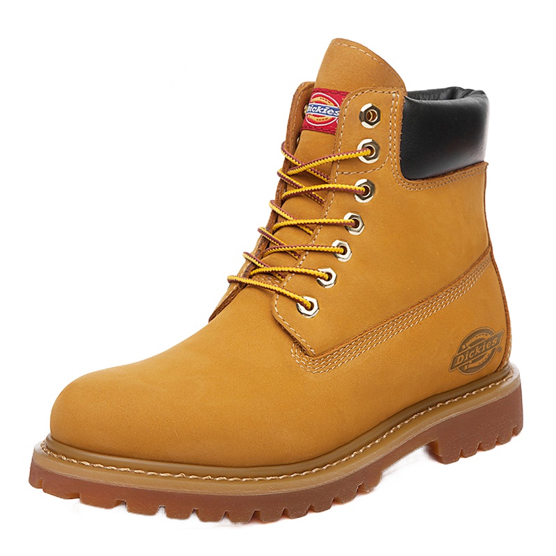 Dickies男靴2019秋冬马丁靴女英伦踢不烂大黄靴高帮真皮沙漠靴女潮174M50LXS28