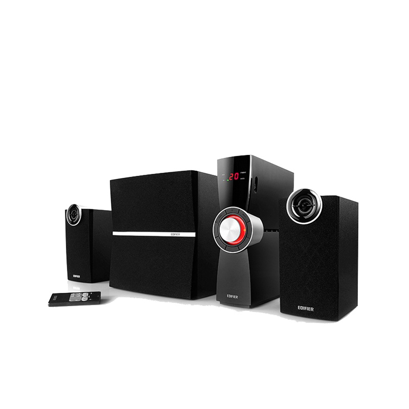 Edifier/漫步者 C2XB 无线蓝牙台式音箱2.1声道重低音炮家用音响 黑色