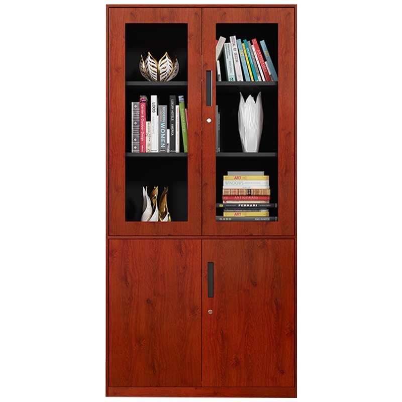 三圣 办公家具金属大器械文件柜铁皮柜办公室资料柜钢制财务柜档案柜办公柜樱桃木纹转印文件柜