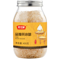 舒可曼晶细黄冰糖400g 老冰糖土冰糖 细小颗粒 花茶柠檬酵素雪梨批发