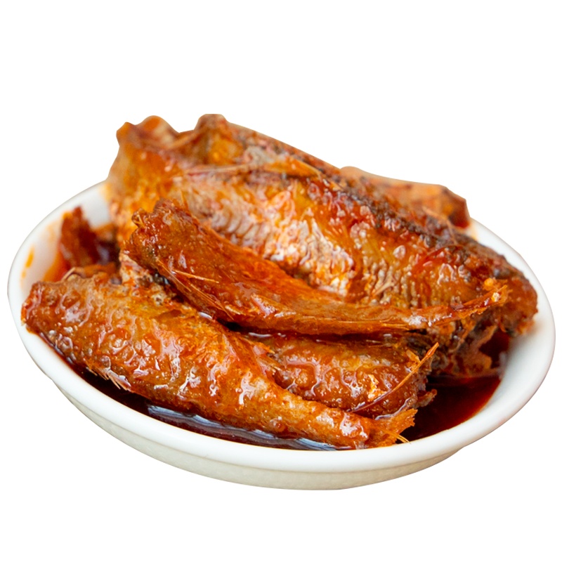 俏小嫚 五香黄花鱼罐头100g 五香香辣两种口味小黄鱼即食海鲜下饭菜速食灌装