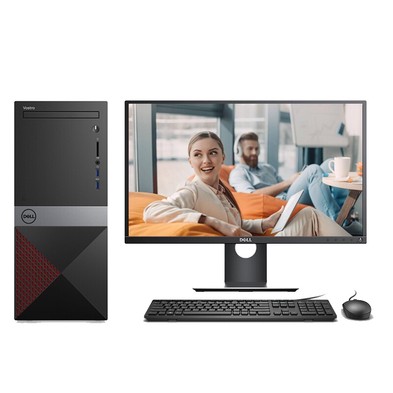戴尔(DELL)新品 成就Vostro3890 商用 台式电脑 21.5英寸屏 定制(Intel i5-11400 8GB 1TB+256GB 2GB独显 Win10 网络同传)