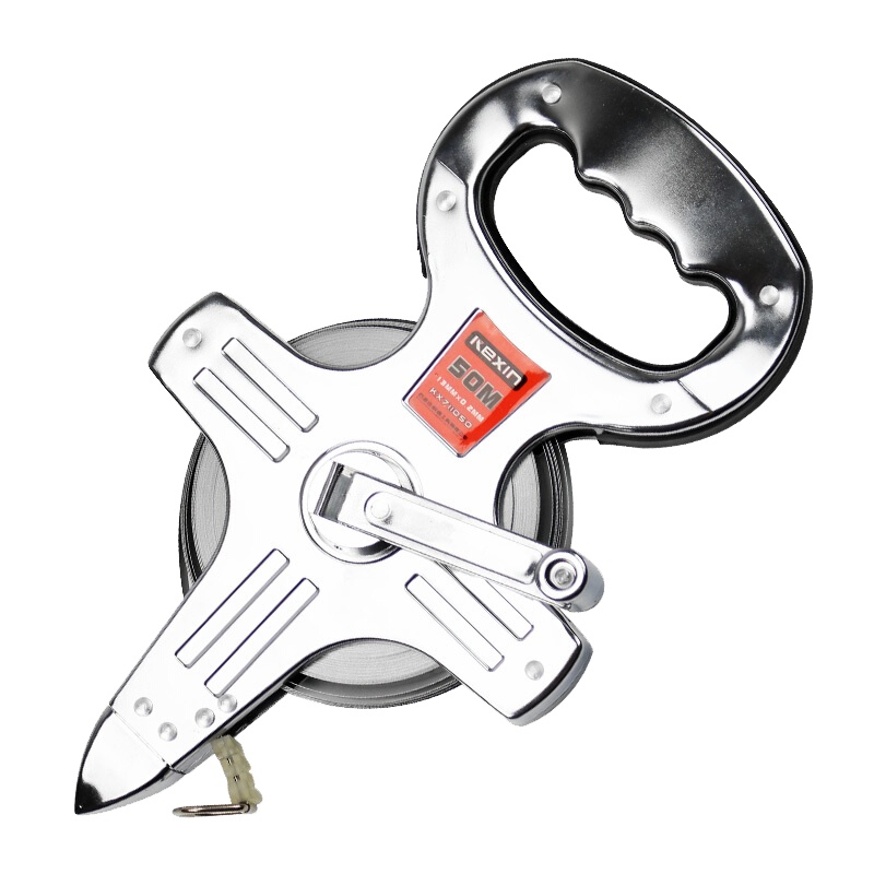 科信(kexin) 钢壳镀铬架式钢卷尺 架式测量工程尺手提尺插尺 50M KX711050 1把