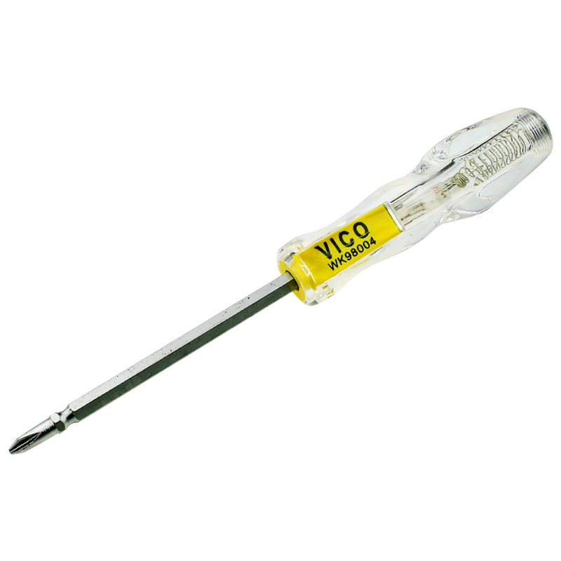 威克（vico）WK98004 两用十字一字螺丝刀 多功能接触式测电笔 电工试/验电工具 螺丝批