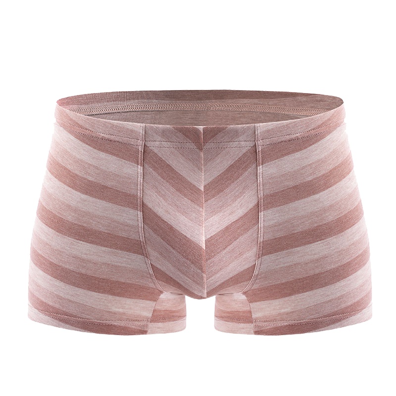小护士男士内裤平角兰精莫代尔条纹内裤单条装XAN071