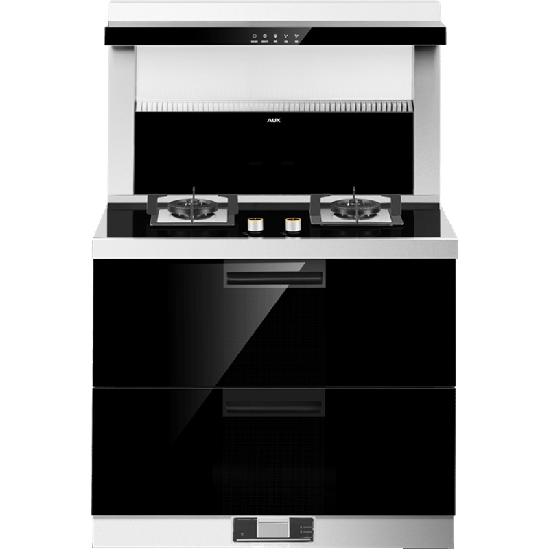 奥克斯(AUX)JJZY-X511B家用集成灶一体灶燃气侧吸下排式烟灶套