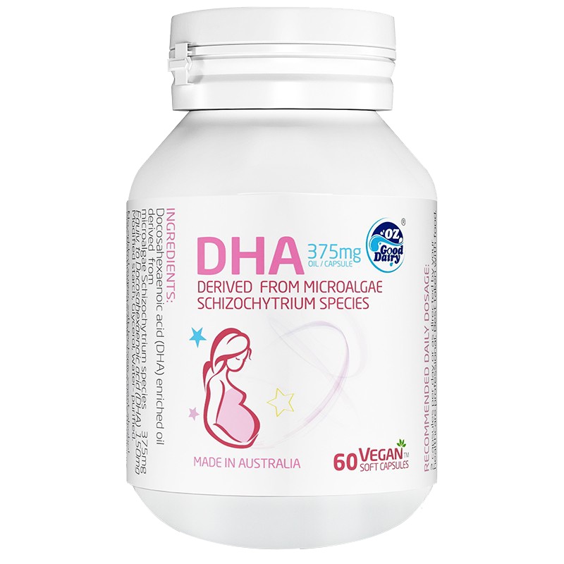 OZ Good Dairy 澳乐乳婴幼儿DHA藻油胶囊植物软胶囊90粒/瓶
