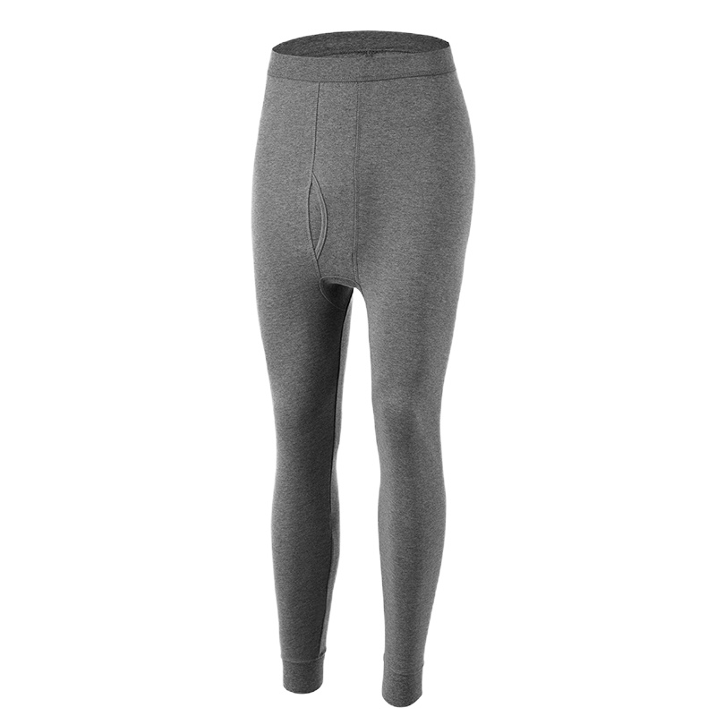 A&Bab内衣男士秋裤薄款纯棉高腰修身打底保暖棉毛裤