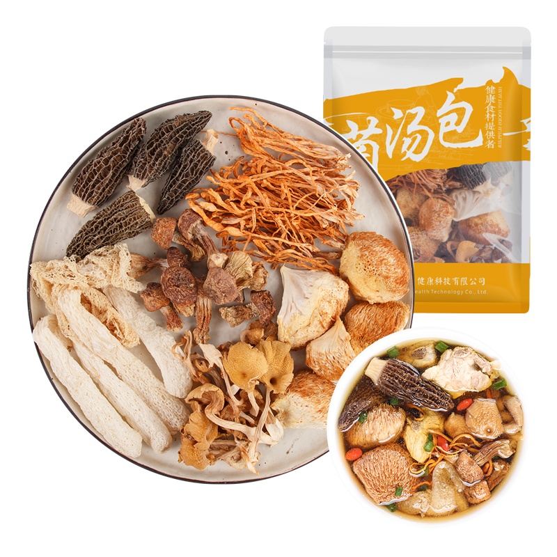 金唐(KTANG)菌菇汤料包51g 羊肚菌竹荪汤料包 广式汤料煲汤食材 煲汤料菌汤包