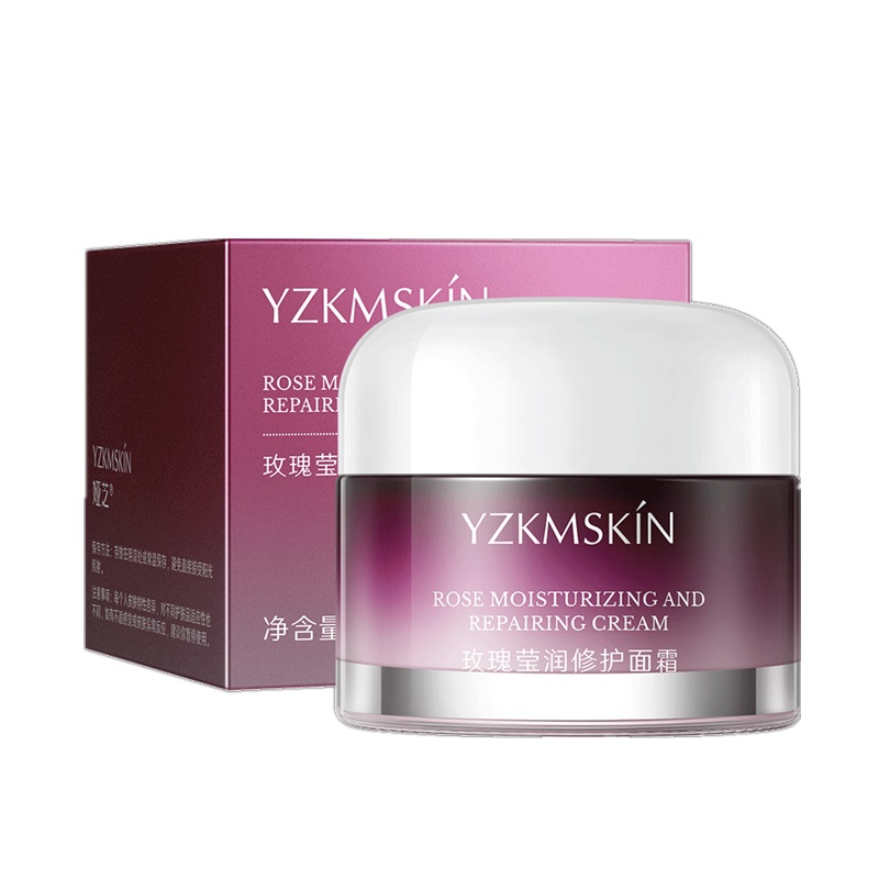 [两件5折]娅芝玫瑰莹润修护面霜舒润细纹紧致提拉补水保湿滋润清爽不油腻秋冬补水润面霜保湿霜男女润肤补水面霜玫瑰霜