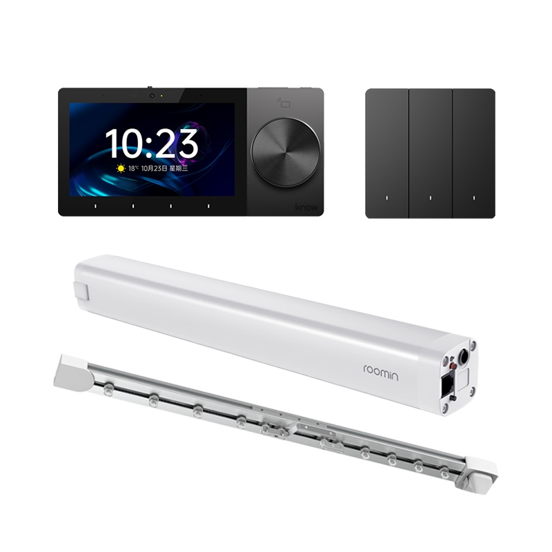 know如影智能AIO-BOX Lite版 智能中控 全能网关 智能音箱 全屋智能家居 白色零火单键开关