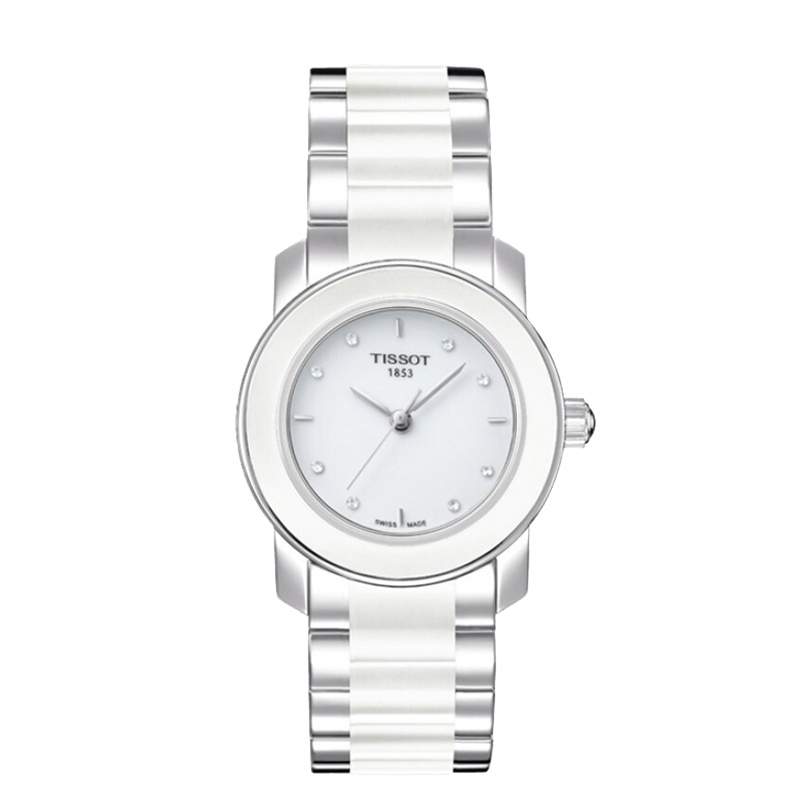 天梭(TISSOT)温润陶瓷风采瓷艺系列石英女表 T064.210.22.016.00