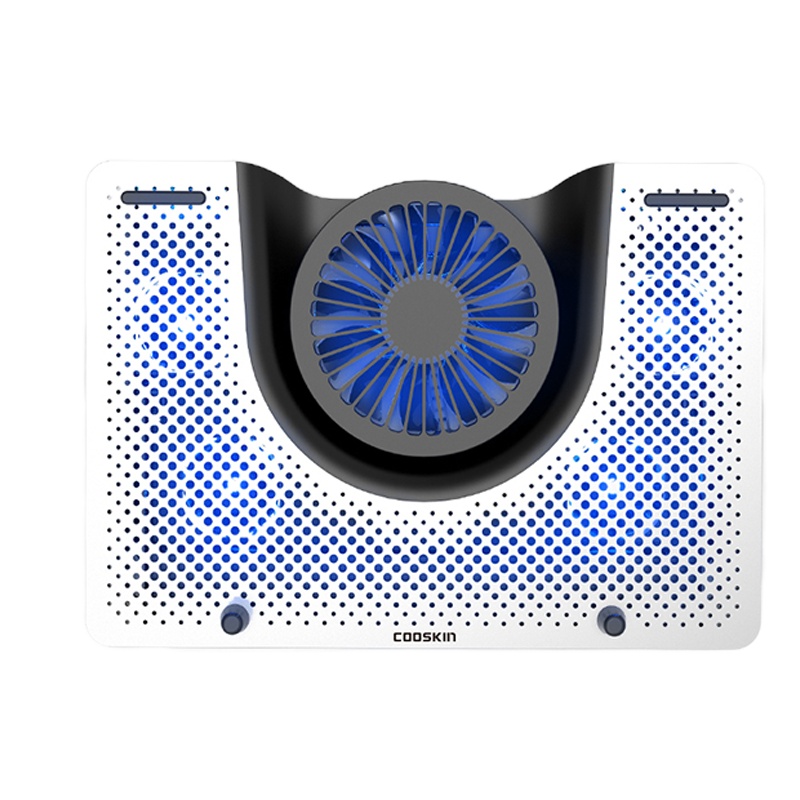 酷奇(cooskin) YDA-008 可调节 铝合金支架底座 低噪便携笔记本散热器(计价单位:个) 黑/银色随机