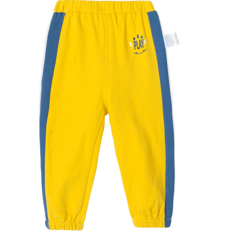 贝贝怡男童宽松裤子春夏宝宝帅气洋气休闲长裤191K263