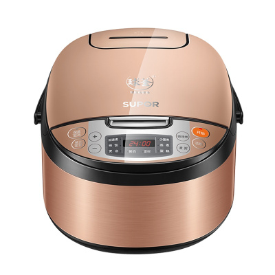 SUPOR苏泊尔 电饭煲SF40FC333 球釜微压电饭煲 4L升微电脑式 香弹柴火饭 拉丝金属机身底盘加热 预约功能