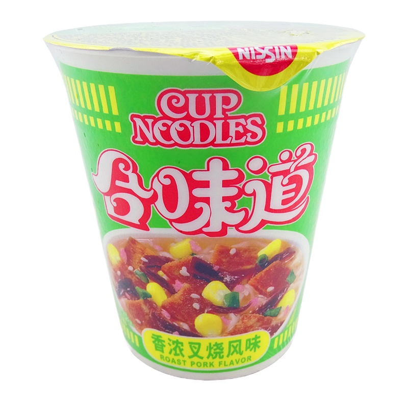 日清合味道香浓叉烧杯面